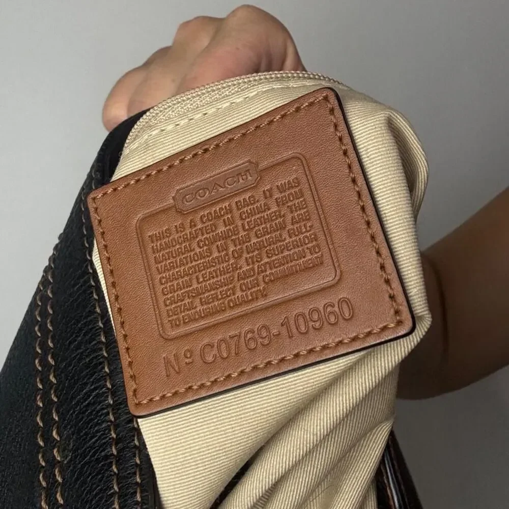Coach Women's Black and Brown Bag